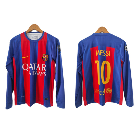 Barcelona 2015/16 Home fullsleeve Leo messi - ms retro store